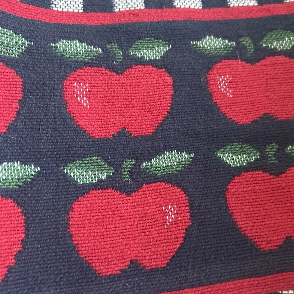 Vintage School House Apple Fall  (Set Of 4) 100% Cotton Placemats Made In India